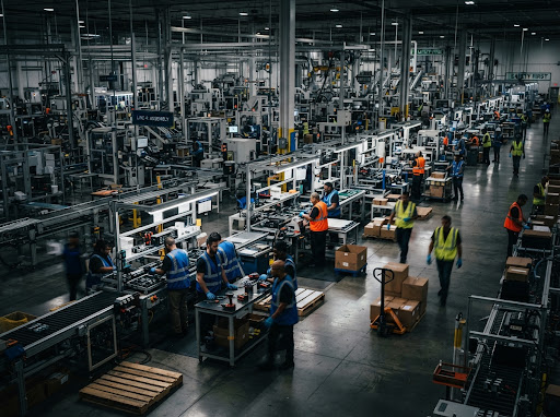 Industrial plant in operation during the context-mapping stage