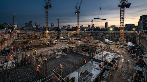 Active construction site