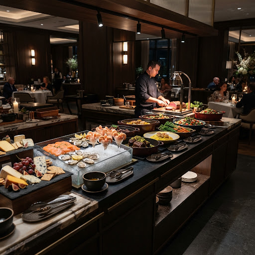 Service area of a hospitality venue