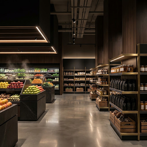 Interior of a retail store